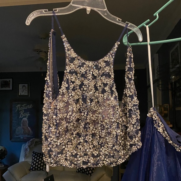 two piece prom dress from Terani Couture 1811P5706 - Picture 2 of 5